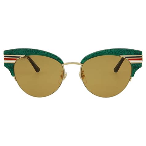 gucci cat eye metal sunglasses